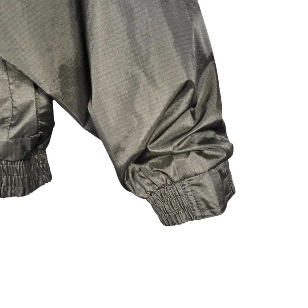 R&Y Sport Tracksuit Set Mens M Olive Green VTG Nylon Windbreaker Pants Stripe